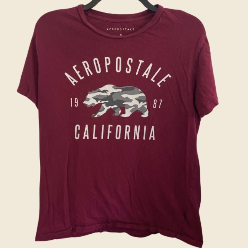 Aeropostale Camo Bear California T-Shirt Men’s S - Picture 1 of 3